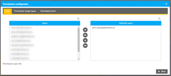 Jogosultság varázsló-felhasználók kiválasztása Jogosultság varázsló-felhasználók kiválasztása